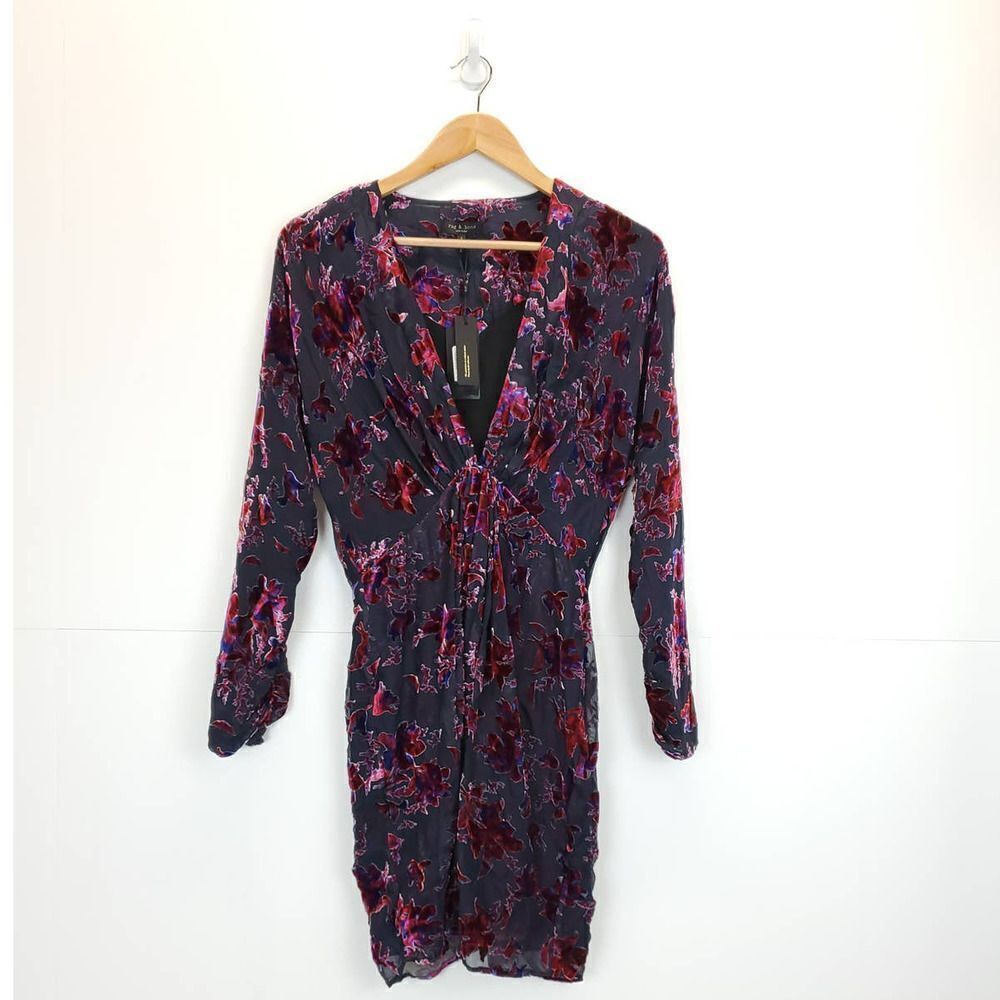 Rag & Bone Eloise Burnout Velvet Mini Dress - Picture 8 of 10